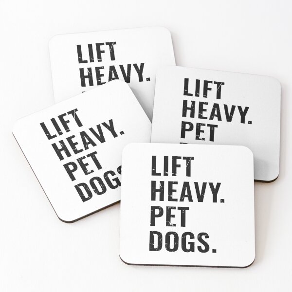 Item preview, Lift Heavy Pet Dogs, Funny Dog Lover Gym Lifting Workout designed and sold by Singhe Design.