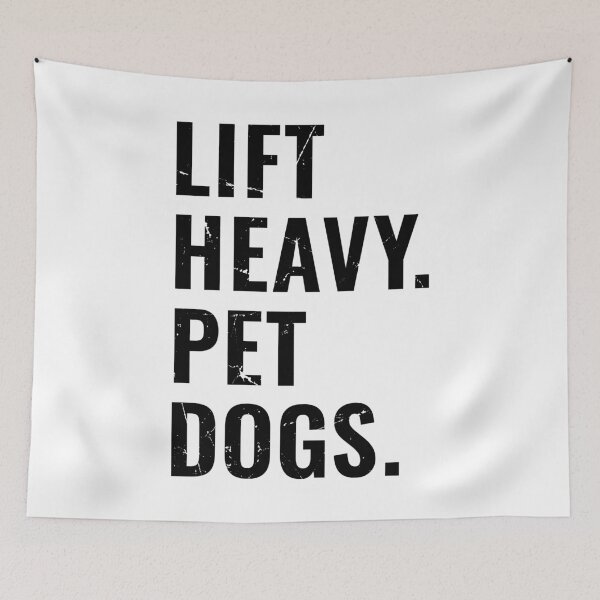 Item preview, Lift Heavy Pet Dogs, Funny Dog Lover Gym Lifting Workout designed and sold by Singhe Design.