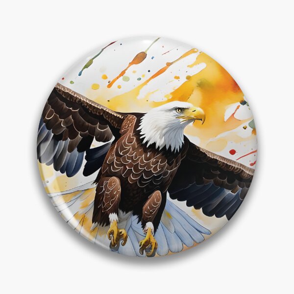 Item preview, Bald Eagle - World Wildlife Watercolour Style designed and sold by Country-Artist.