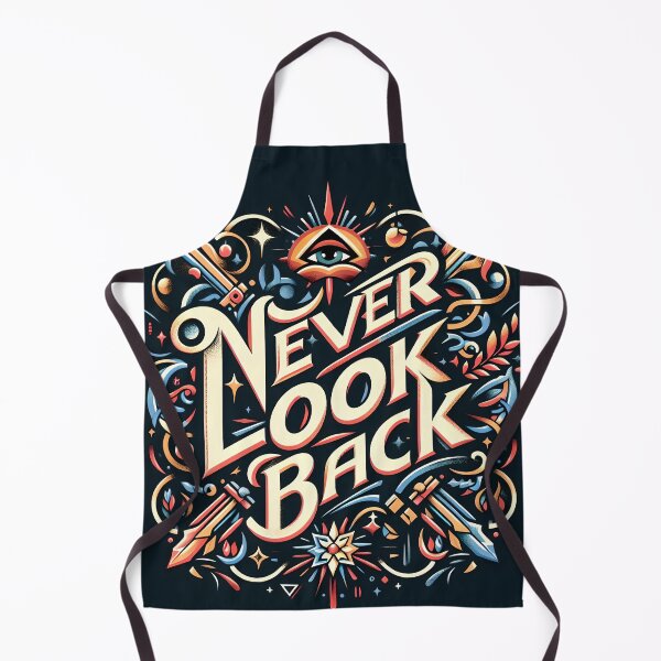 Item preview, Never look back, typography designed and sold by maxmaj.