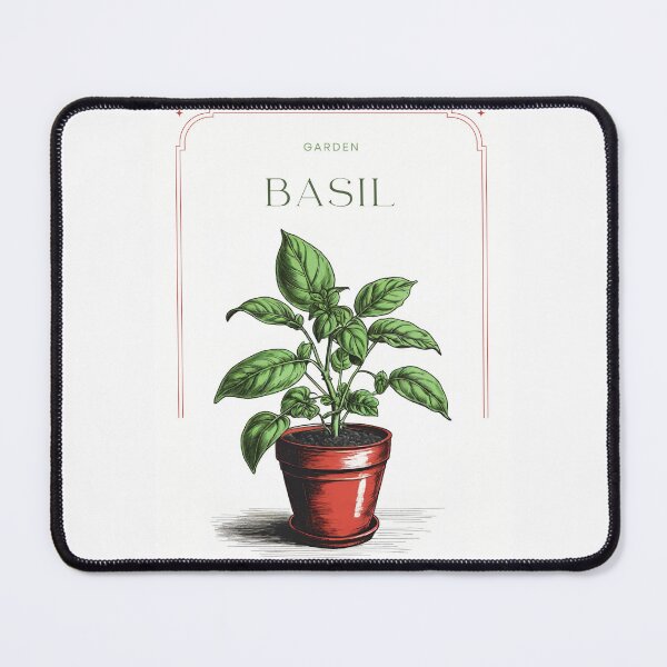 Artikelvorschau, Botanisches Basilikum in rotem Topf, rustikale Skizze von CallisC Arts ⭐⭐⭐⭐⭐ entworfen und verkauft von CallisC-Arts.