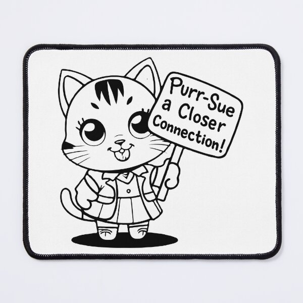 Item preview, Purr-Sue a Closer Connection!: A Cartoon Cat Encourages Stronger Bonds designed and sold by SplashTastic.