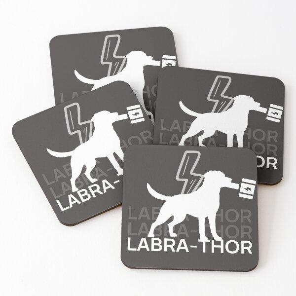 Item preview, A Labrador With mjolnir designed and sold by Ravindu1997.