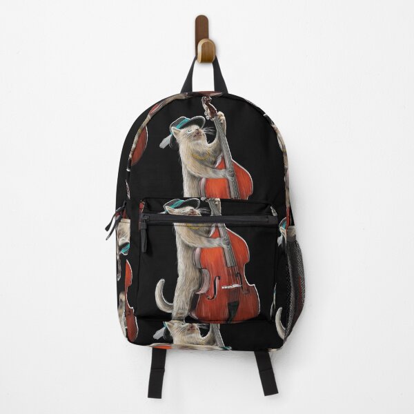 Item preview, Cat Musician Stand-Up Bass Whiskers designed and sold by oz10.