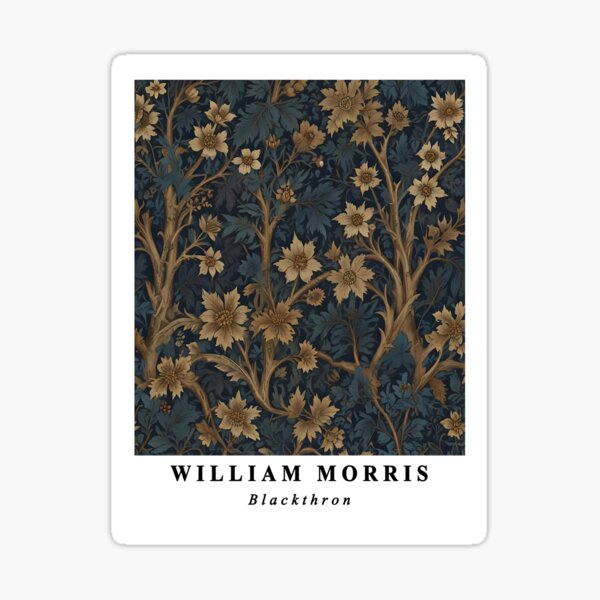 Item preview, Vintage Blackthorn Art in Morris Style designed and sold by Tamas Das.