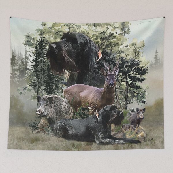 Item preview, Wirehaired Pointer ,  Outdoors Hunting designed and sold by TammyHunterArt.