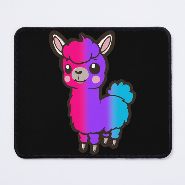 Item preview, Cute Androgynous Pride Flag Llama, Kawaii Androgynous Pride Design designed and sold by Travelslightly.