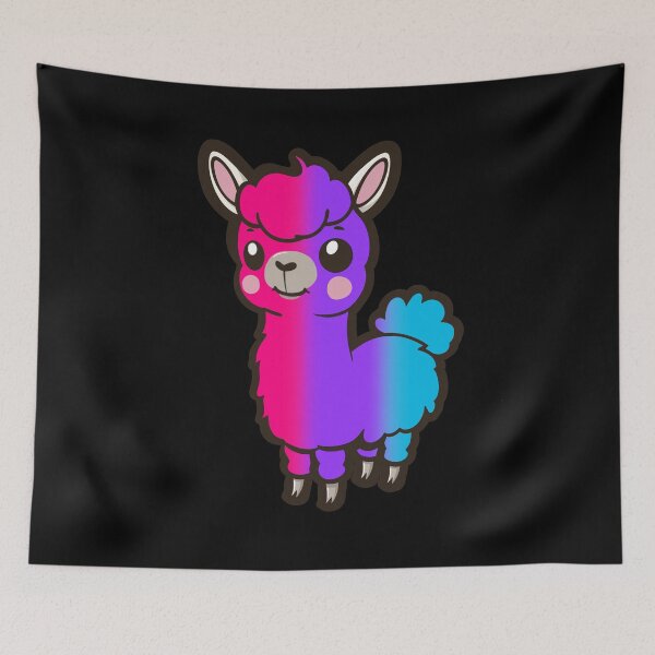 Item preview, Cute Androgynous Pride Flag Llama, Kawaii Androgynous Pride Design  designed and sold by Travelslightly.
