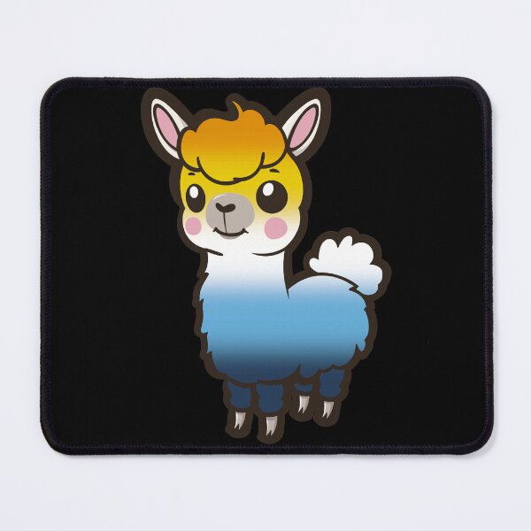 Item preview, Cute AroAce Pride Flag Llama, Kawaii AroAce Pride Design  designed and sold by Travelslightly.