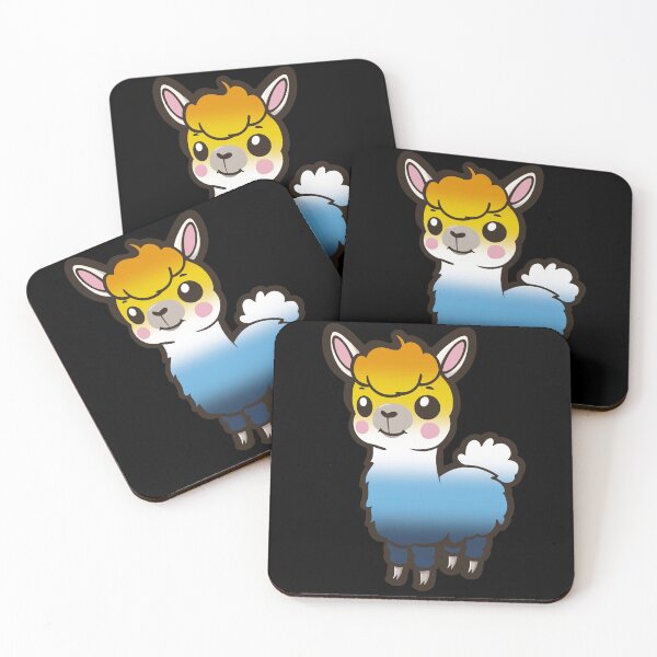 Item preview, Cute AroAce Pride Flag Llama, Kawaii AroAce Pride Design  designed and sold by Travelslightly.