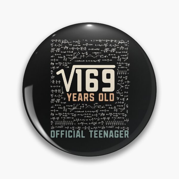 Item preview, 13th Birthday Square Root Of 169 13 years old Official teenager celebration party gift  designed and sold by alenaz.