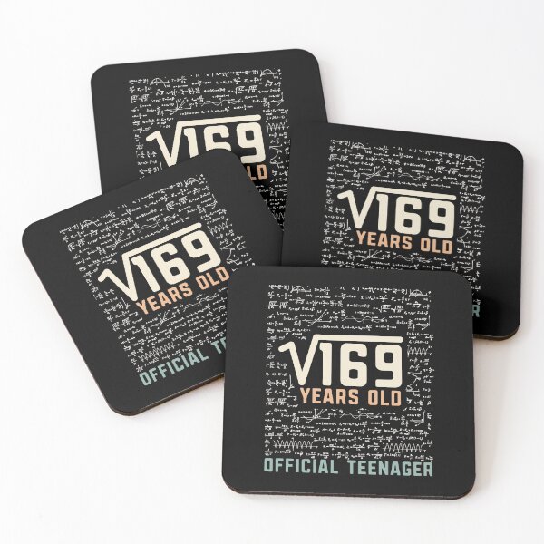 Item preview, 13th Birthday Square Root Of 169 13 years old Official teenager celebration party gift  designed and sold by alenaz.