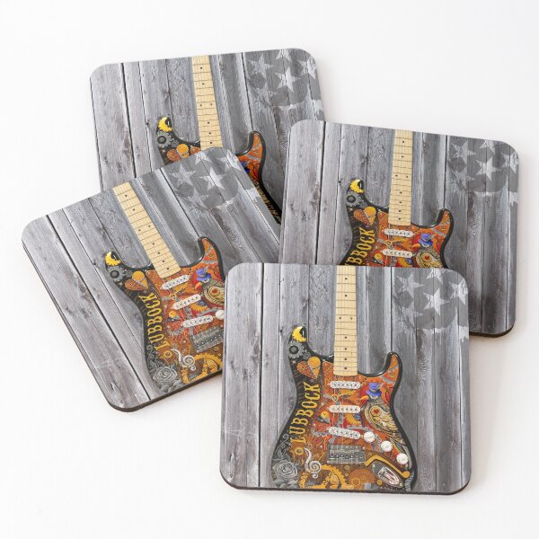 Item preview, Texas Rocks Painted Electric Guitar Flag designed and sold by Juleez.