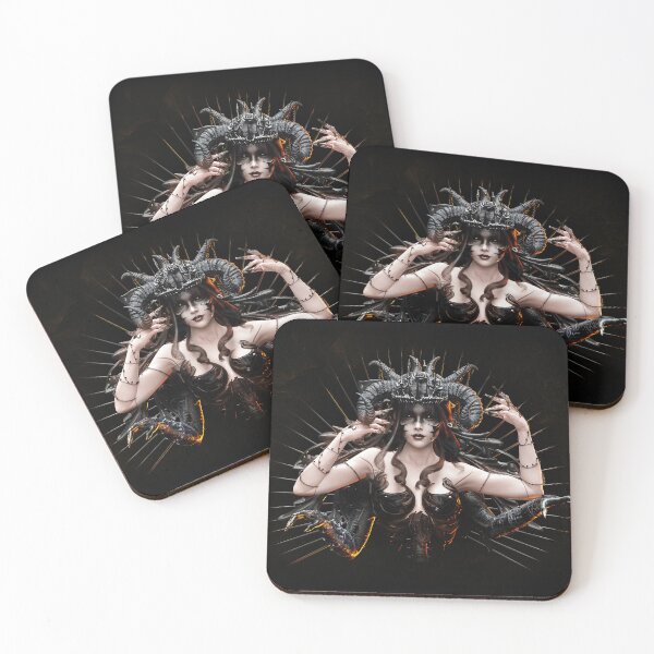 Item preview, Dark Gothic Goddess with Horns designed and sold by AtraLunaDesign.