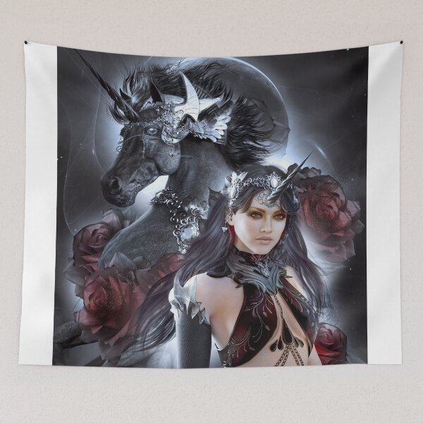 Item preview, Dark unicorn and human unicorn designed and sold by AtraLunaDesign.