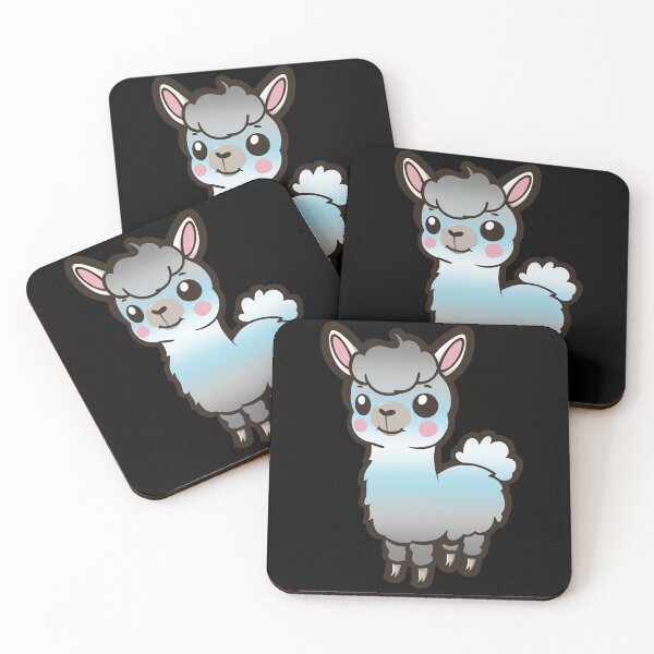Item preview, Cute Demiboy Pride Flag Llama, Kawaii Demiboy Pride Design  designed and sold by Travelslightly.
