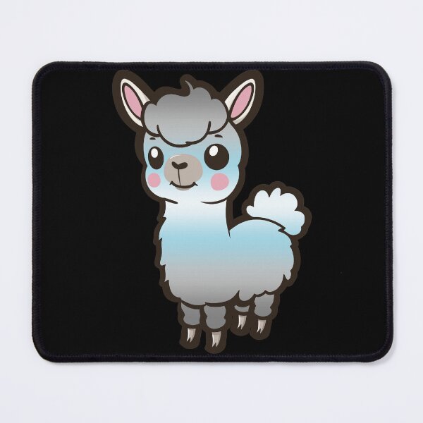 Item preview, Cute Demiboy Pride Flag Llama, Kawaii Demiboy Pride Design designed and sold by Travelslightly.