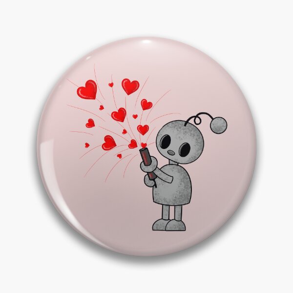Item preview, spreading love stonybot cute robot designed and sold by Pezi-Creation.