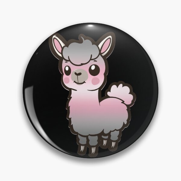 Item preview, Cute Demigirl Pride Flag Llama, Kawaii Demigirl Pride Design  designed and sold by Travelslightly.