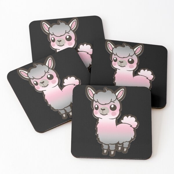 Item preview, Cute Demigirl Pride Flag Llama, Kawaii Demigirl Pride Design  designed and sold by Travelslightly.