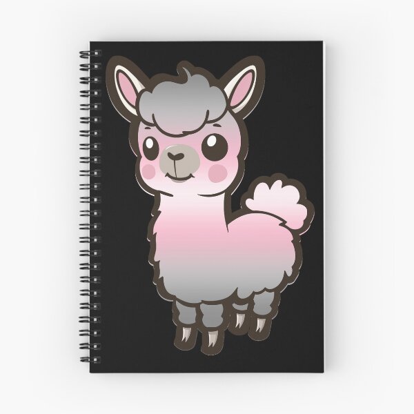 Item preview, Cute Demigirl Pride Flag Llama, Kawaii Demigirl Pride Design  designed and sold by Travelslightly.