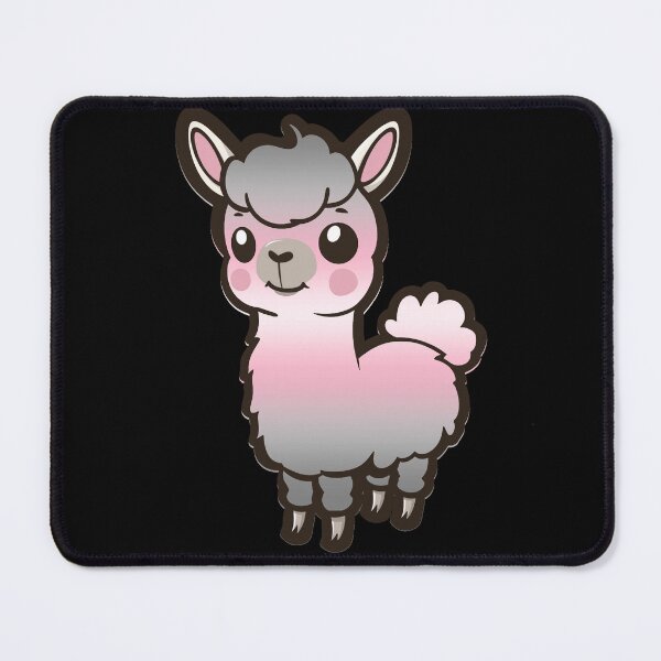 Item preview, Cute Demigirl Pride Flag Llama, Kawaii Demigirl Pride Design  designed and sold by Travelslightly.