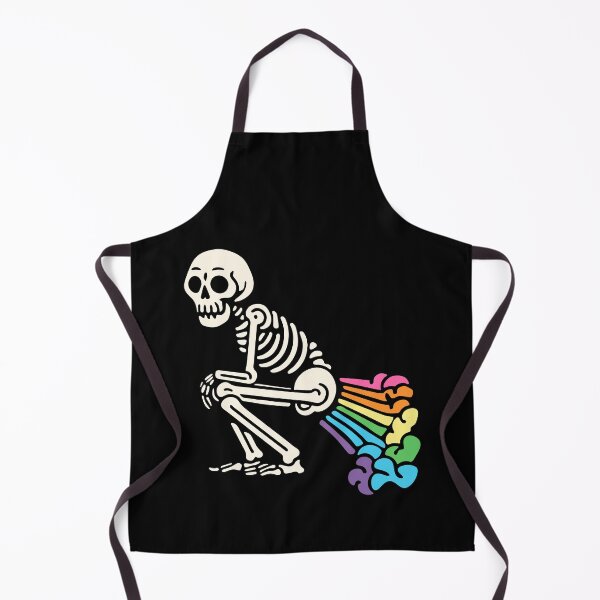 Item preview, Skeleton Farting Rainbows Funny LGBT Fart Joke designed and sold by Designer-Girl.