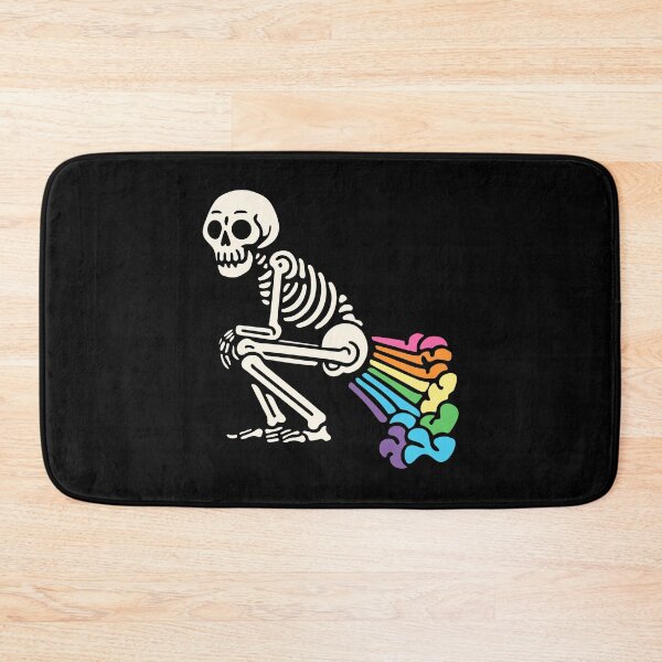 Item preview, Skeleton Farting Rainbows Funny LGBT Fart Joke designed and sold by Designer-Girl.