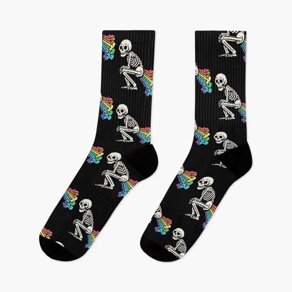 Item preview, Skeleton Farting Rainbows Funny LGBT Fart Joke designed and sold by Designer-Girl.