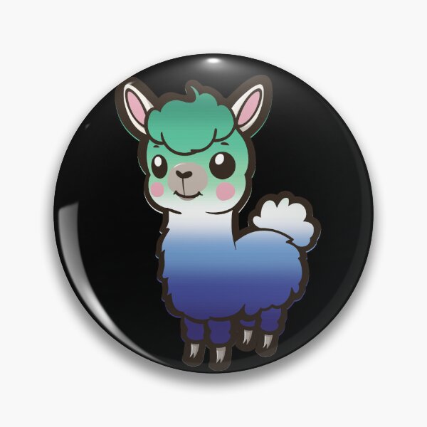 Item preview, Cute Gay MLM Pride Flag Llama, Kawaii MLM Pride Design  designed and sold by Travelslightly.