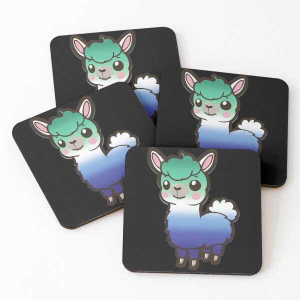 Item preview, Cute Gay MLM Pride Flag Llama, Kawaii MLM Pride Design  designed and sold by Travelslightly.