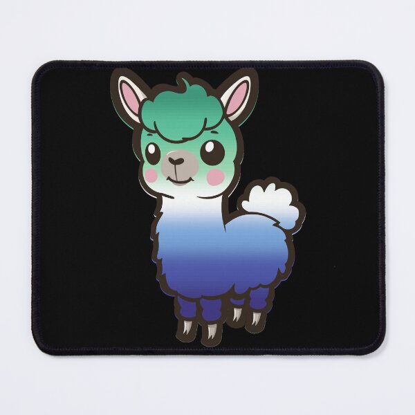 Item preview, Cute Gay MLM Pride Flag Llama, Kawaii MLM Pride Design  designed and sold by Travelslightly.