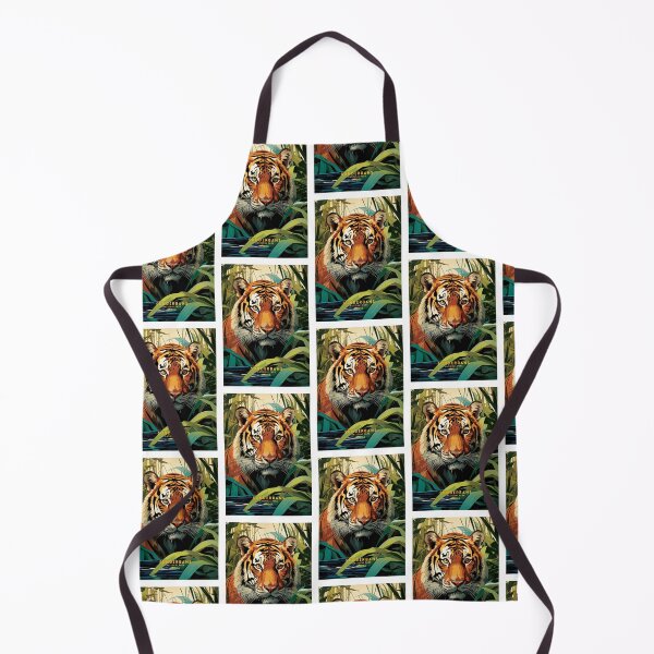 Item preview, Sundarbans National Park Tiger CountryTravel Poster Illustration designed and sold by NeuralVibe.