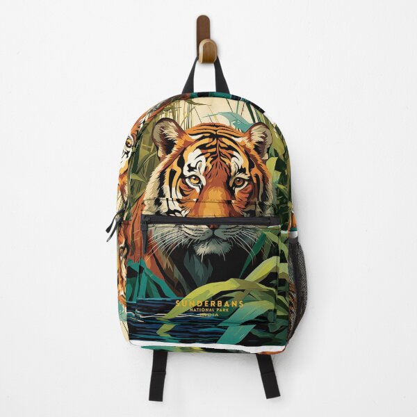 Item preview, Sundarbans National Park Tiger CountryTravel Poster Illustration designed and sold by NeuralVibe.
