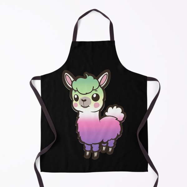 Item preview, Cute Genderfae Pride Flag Llama, Kawaii Genderdoe Pride Design, fae faer genderfaunet designed and sold by Travelslightly.