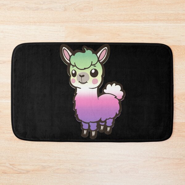 Item preview, Cute Genderfae Pride Flag Llama, Kawaii Genderdoe Pride Design, fae faer genderfaunet  designed and sold by Travelslightly.