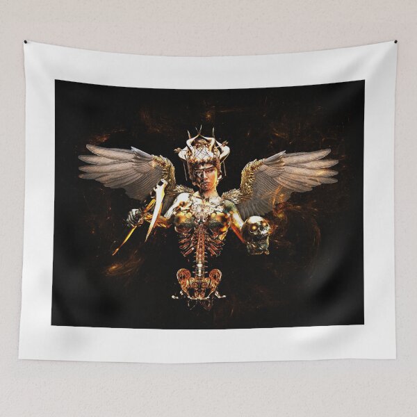 Item preview, Golden, winged goddess who watches over death and life designed and sold by AtraLunaDesign.