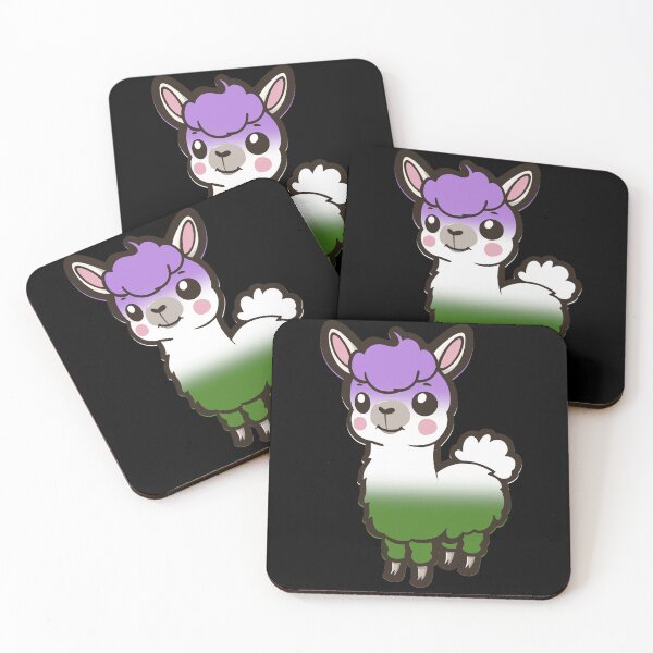 Item preview, Cute Genderqueer Pride Flag Llama, Kawaii Genderqueer Pride Design  designed and sold by Travelslightly.