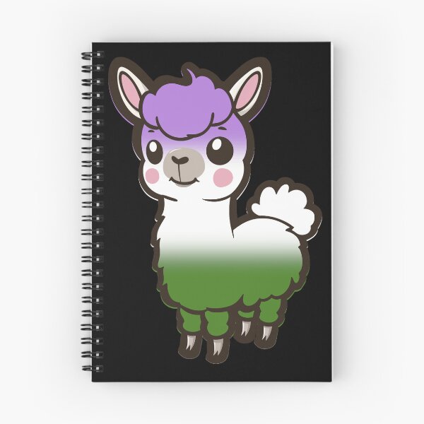 Item preview, Cute Genderqueer Pride Flag Llama, Kawaii Genderqueer Pride Design  designed and sold by Travelslightly.