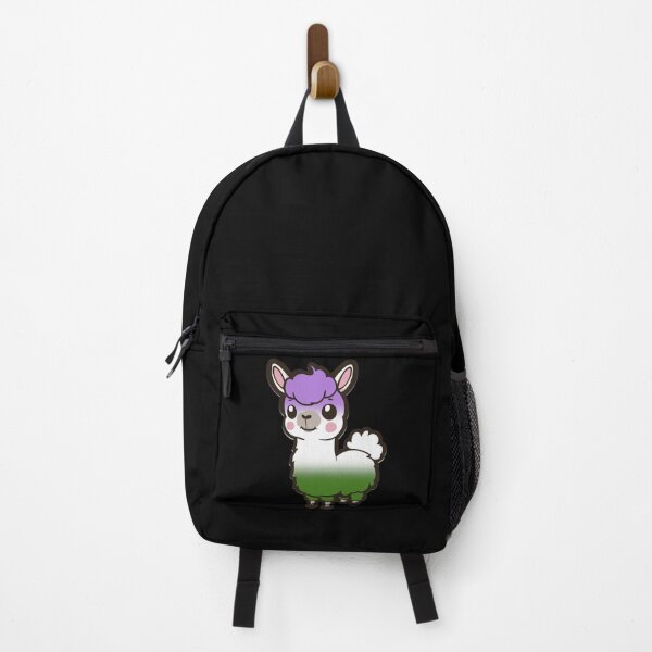 Item preview, Cute Genderqueer Pride Flag Llama, Kawaii Genderqueer Pride Design  designed and sold by Travelslightly.