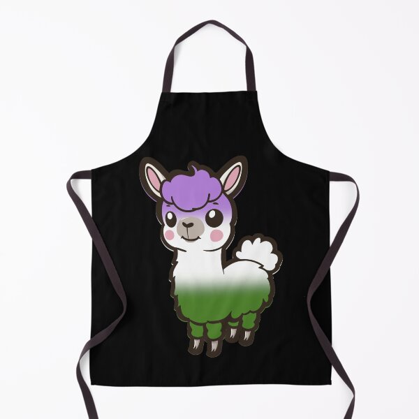 Item preview, Cute Genderqueer Pride Flag Llama, Kawaii Genderqueer Pride Design  designed and sold by Travelslightly.