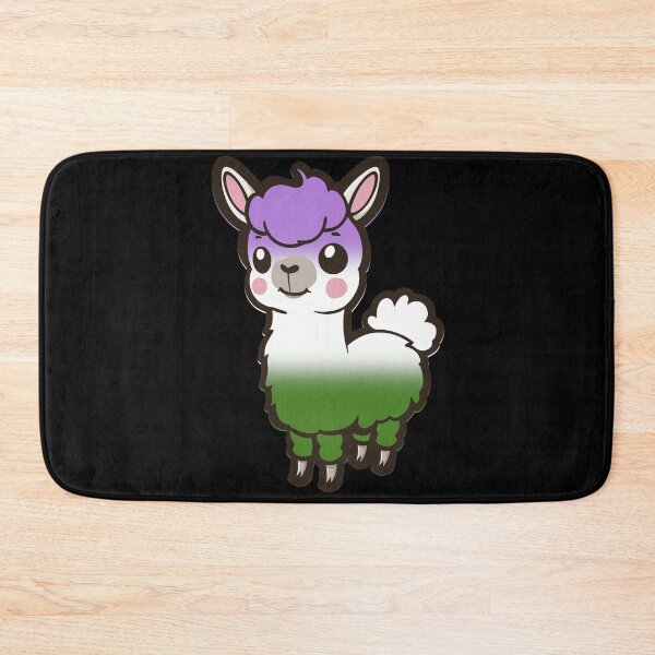Item preview, Cute Genderqueer Pride Flag Llama, Kawaii Genderqueer Pride Design  designed and sold by Travelslightly.
