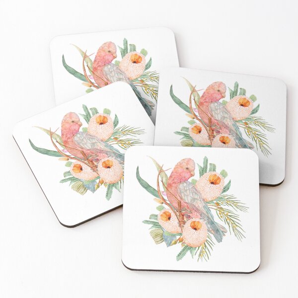 Item preview, Galah Bush Garden Watercolor Bouquet designed and sold by Sketchbook Designs.