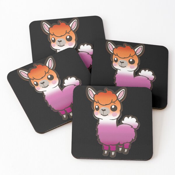 Item preview, Cute Lesbian Pride Flag Llama, Kawaii Lesbian Pride Design  designed and sold by Travelslightly.