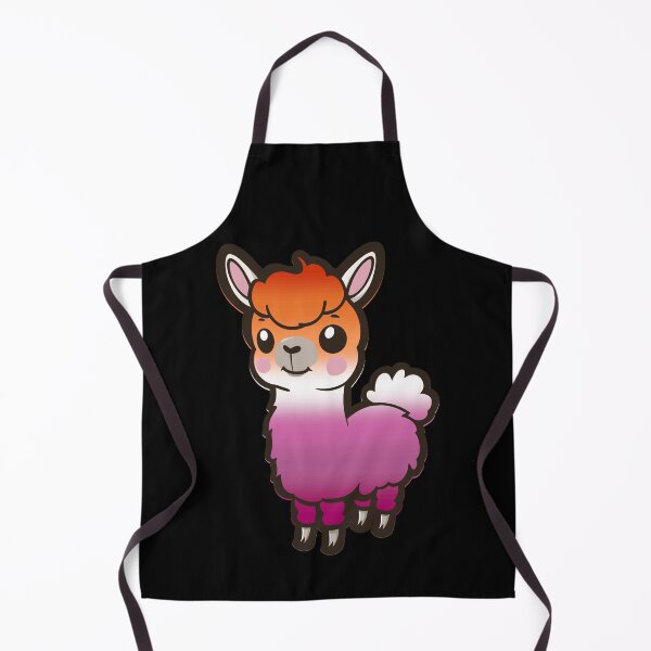 Item preview, Cute Lesbian Pride Flag Llama, Kawaii Lesbian Pride Design designed and sold by Travelslightly.