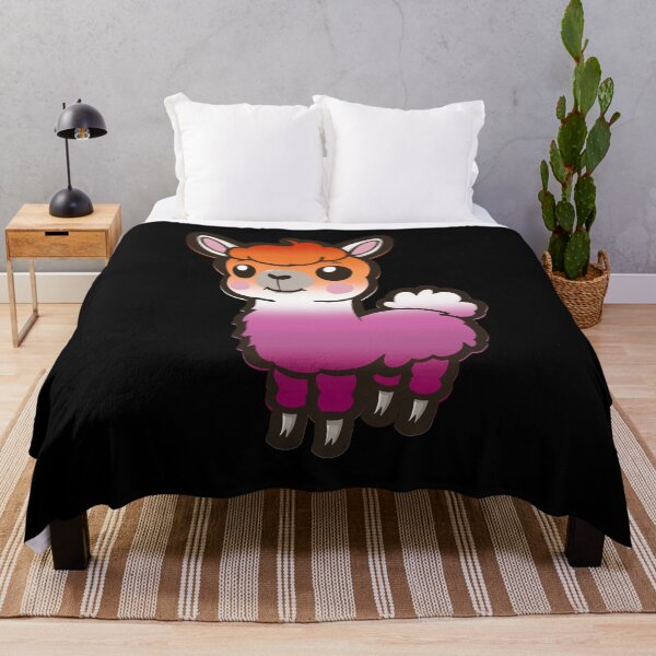 Item preview, Cute Lesbian Pride Flag Llama, Kawaii Lesbian Pride Design designed and sold by Travelslightly.