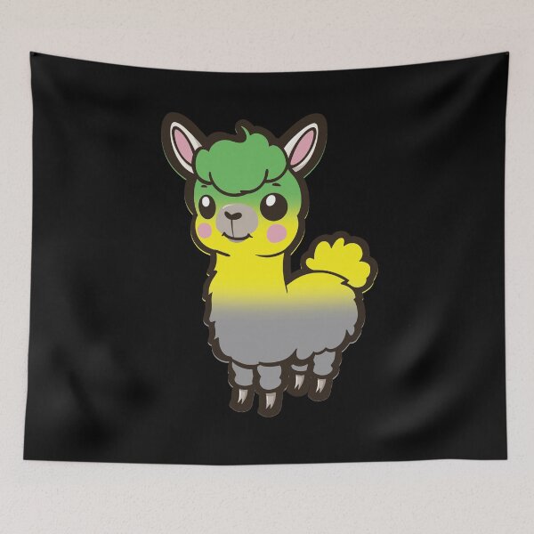 Item preview, Cute Lithromantic Pride Flag Llama, Kawaii Lithromantic Pride Design  designed and sold by Travelslightly.