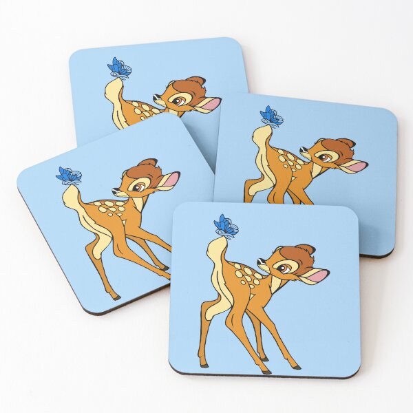 Item preview, Baby Deer With Awareness Ribbon Butterfly On His Tail (Blue) designed and sold by CaitlynConnor.