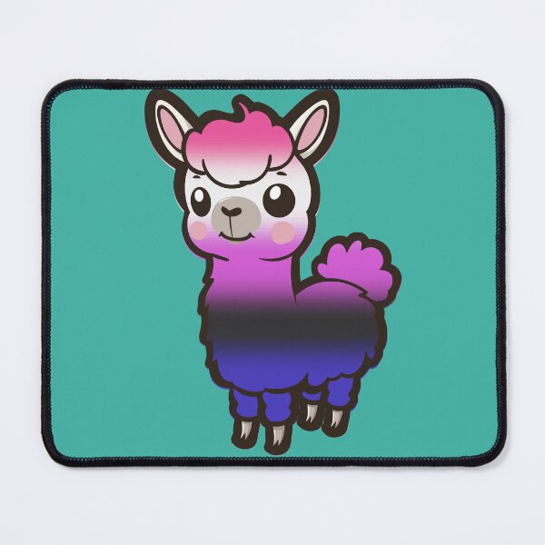 Item preview, Cute Genderfluid Pride Flag Llama, Kawaii Genderfluid Pride Design  designed and sold by Travelslightly.