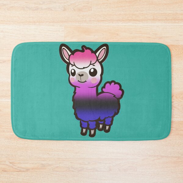 Item preview, Cute Genderfluid Pride Flag Llama, Kawaii Genderfluid Pride Design  designed and sold by Travelslightly.
